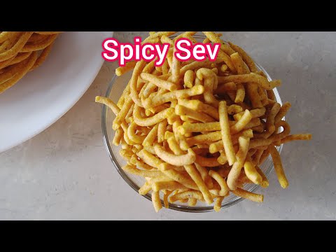 Homemade Spicy Sev | How To Make Sev At Home | Recipe For Quick and Easy Besan Sev...