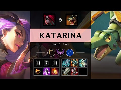 Katarina Top vs Renekton - EUW Master Patch 25.16
