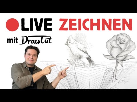 Zeichnen Lernen mit DrawTut 🔴 Live Zeichenübungen - Zeichne mit mir!