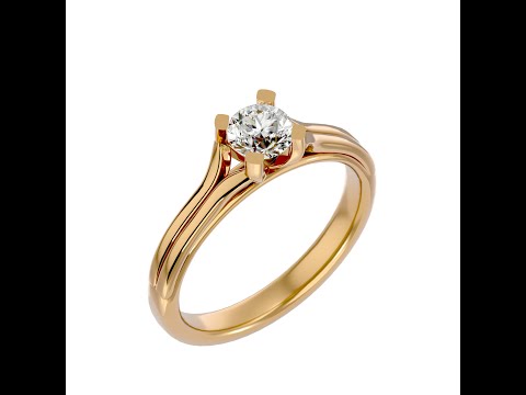 Inel de Logodna Sumptuous Briliant Aur Alb 18k Diamant Natural - Janine