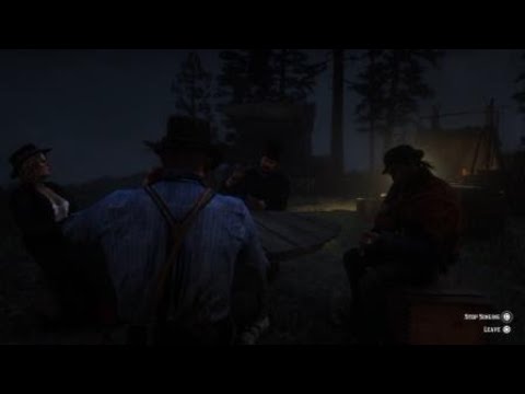 Red Dead Redemption 2 | Gang singing " Poor Lonesome Cowboy " .