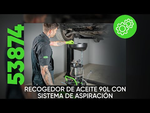 CÓMO UTILIZAR EL RECOGEDOR DE ACEITE 90L CON SISTEMA DE ASPIRACIÓN REF. 53874