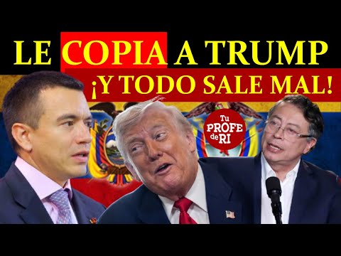 ¡SORPRENDIÓ A TODOS! NOBOA DECLARA GU£RRA COMERCIAL VS COLOMBIA. PETRO CONTRAATACA ECUADOR