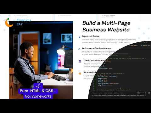 Build Multi-Page Business Website with Pure HTML & CSS — No Frameworks, No JavaScript Libraries