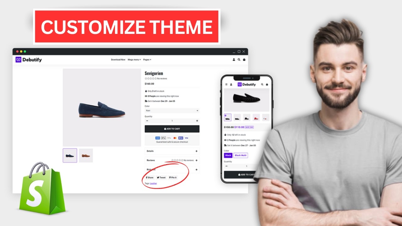 Shopify Debutify Theme Customization Tutorial 2026 (FOR BEGINNERS)