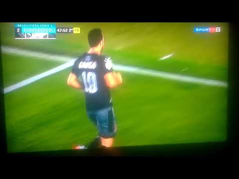 Gol de Nêne de falta contra o Santos. Santos 2 x 1 Vasco ⚽
