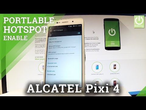 ALCATEL Pixi 4 Wi-Fi Hotspot / Share Internet / Portable Hotspo