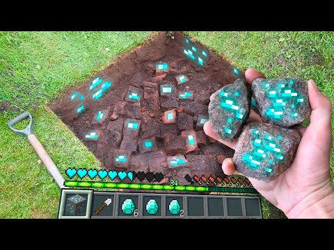 Unbelievable Real-Life Minecraft RTX POV - First Diamond Find!