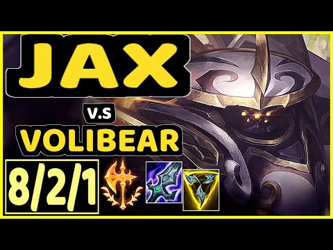 HI IM GOSU (JAX) vs VOLIBEAR - 8/2/1 KDA TOP GAMEPLAY - NA Ranked DIAMOND
