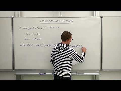 Primitivní funkce, neurčitý integrál