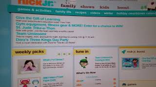 Nick Jr. Website on January 3, 2010 on the Wayback Machine
