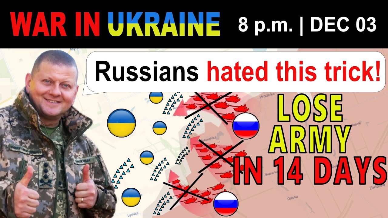 03 Dec: Russian Generals PANIC! Russian Soldiers' Life Expectancy DROPS TO JUST 14 DAYS!