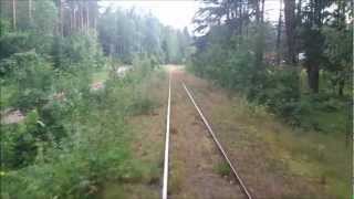 preview picture of video 'Rail ride Hultsfred-Hesjön'