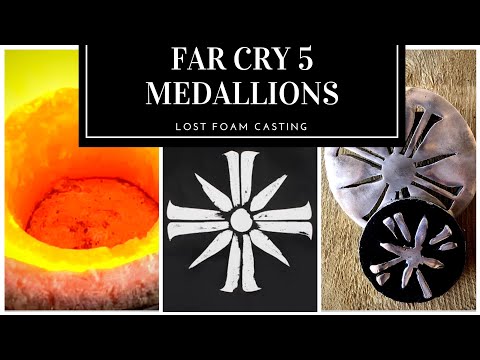 TRASH TO TREASURE ??  FAR CRY 5 MEDALLIONS FROM SCRAP LOST FOAM CASTING MID WEEK MELT