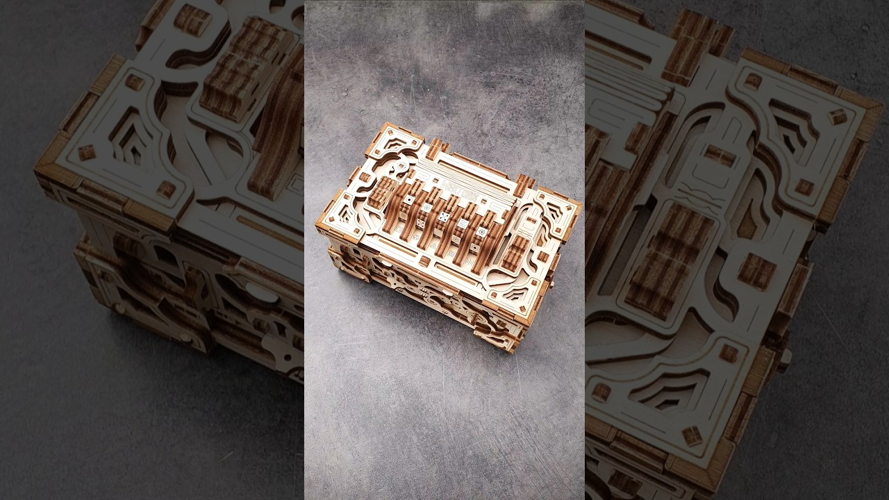 Can You Crack the Enigma Chest Code? #puzzle #chest #DIY #enigma