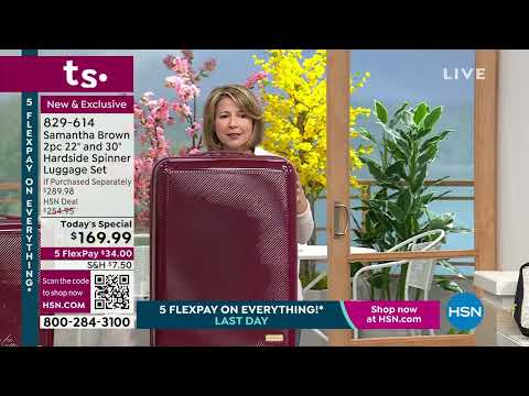 Samantha Brown 2piece 22" and 30" Hardside Spinner Lugga...