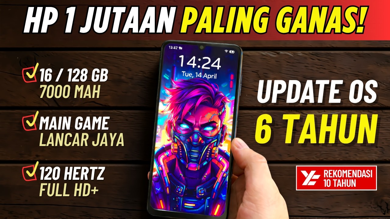 5 Rekomendasi HP 1 JUTAAN TERBAIK [1,5 - 1,9 JUTA] April 2026