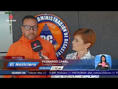 Dos personas fallecidas por derrumbe en Táchira  - El Noticiero emisión meridiana 24/08/26
