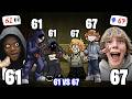 NEW 67 VS 61 Friday Night Funkin 67 Kids Meme Vs 61 Meme