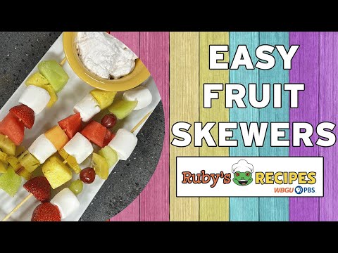 How to Make Easy Fruit Skewers 🍓| Ruby’s Recipes: Pack a Picnic!