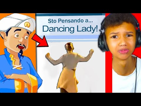 MIO FRATELLO ha TROVATO la "DANCING SERBIAN LADY" su AKINATOR😱