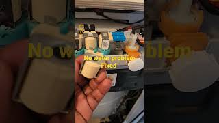 Common samsung top loader problem; faulty water inlet valves #shorts