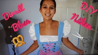 Tutorial Bluse nähen Dirndl Bluse nähen DIY Bluse DIY kurze Bluse nähen