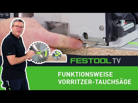 How does the Festool scoring plunge saw TSV 60 K work? (Festool TV Episode 249)