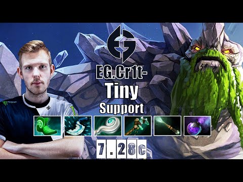 Tiny Support | EG.Cr1t- | BEST TINY POS 4 SUPPORT | 7.28c Gameplay Highlights