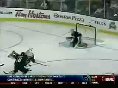 Sjostrom Goal - Flames vs Oilers - Sept 23 09