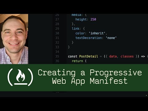 Creating a Progressive Web App Manifest (P5D100) - Live Coding with Jesse