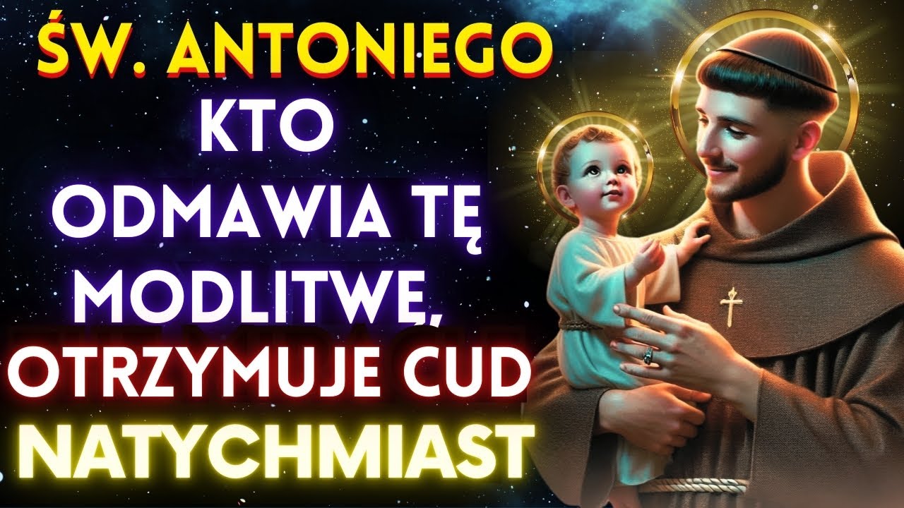 ✝️OTRZYMAJ WIELE CUDÓW W TEJ MODLITWIE O PILNY CUD - ŚW. ANTONIEGO