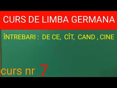 Wer? wann? curs nr 7 . germana pentru începători.A1