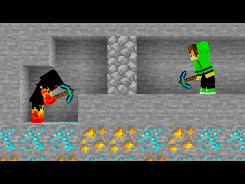 VISÃO RAIO-X vs CAÇADOR no MINECRAFT