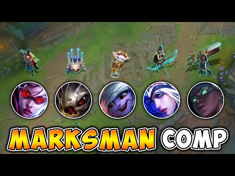 WE PLAYED A FULL TEAM OF ADC CHAMPS, AND THEN THIS HAPPENED...