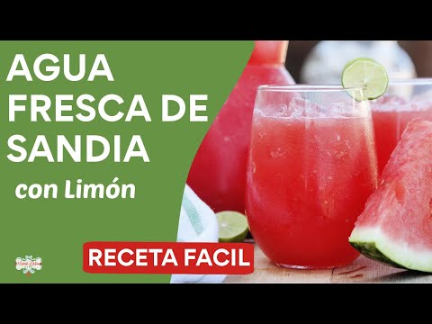 Agua Fresca de Sandía | RECETA FACIL