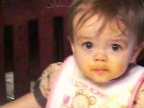 "Sitting in my high chair"