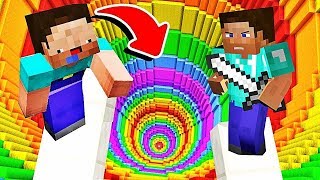 НУБ УЧИТ ПРО ПРЫГАТЬ НА ДРОППЕРЕ В МАЙНКРАФТ! МИНИ ИГРЫ С ДЕВУШКОЙ