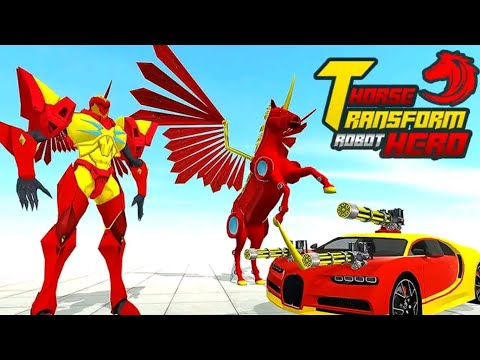Flying Horse Transform Robot War : Robot Car Games | Android Gameplay HD