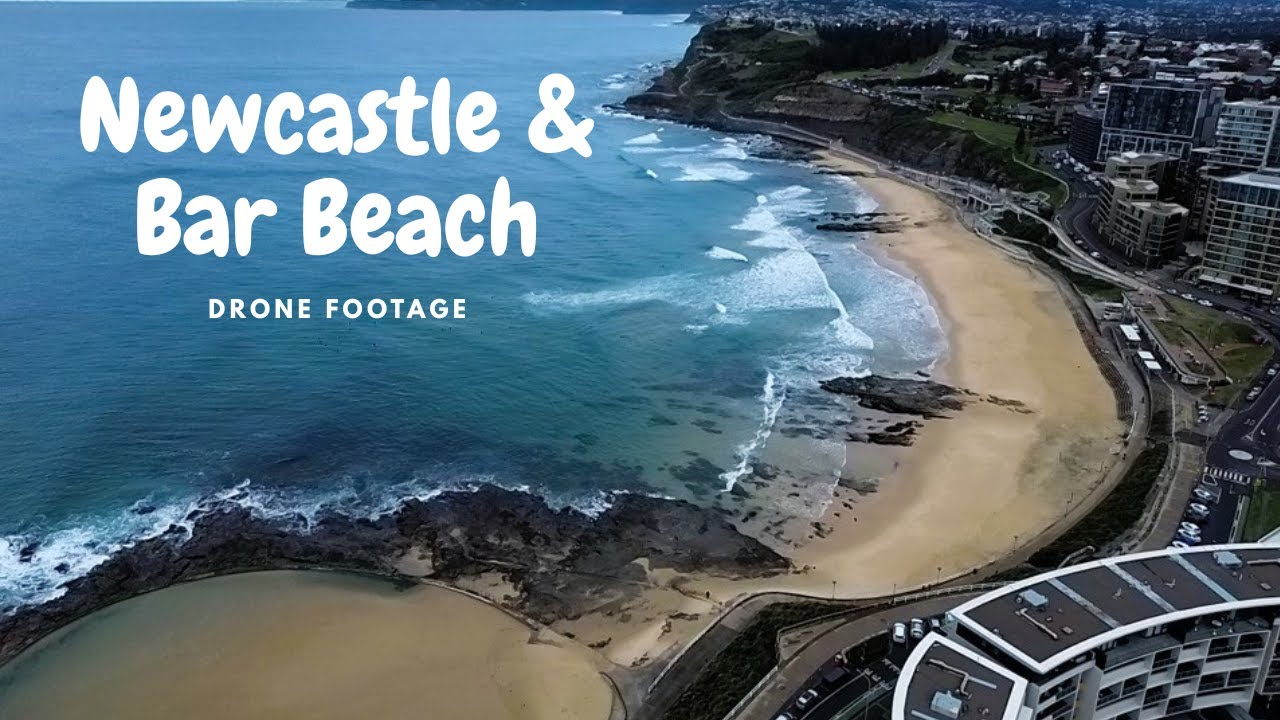 Behold the enchanting aerial vistas of Bar Beach.