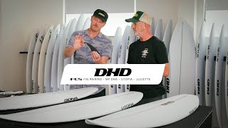 DHD + FCS - Richie Lovett &amp; Darren Handley talk fin pairings for the MF DNA, UTOPIA and JULIETTE
