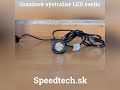 LED výstražné svetlo 12V / 24V - oranžové ECE R65 (ø27 x 40mm) - Video Youtube