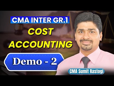 Cost Sheet Class 1 By CMA Sumit Rastogi