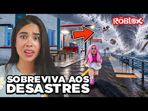 A MISSÃO É SOBREVIVER CONTRA OS DESASTRES NATURAIS NO ROBLOX