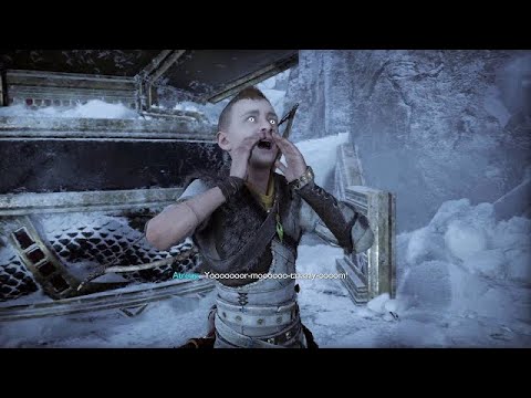Atreus meets Jörmungandr the "World Serpent" Scene | God of War Ragnarök