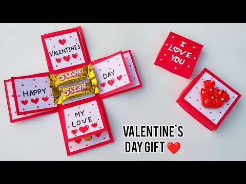 Valentine's day card making / Valentine's day chocolate gift box making easy / Valentine's day gift