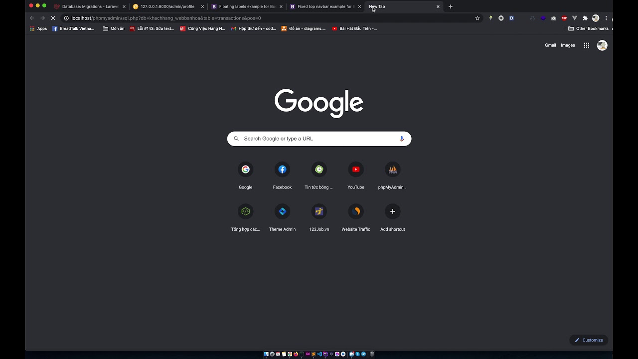 Đồ án tốt nghiệp - Build core website bán hàng bằng laravel 8x. - Phần 2