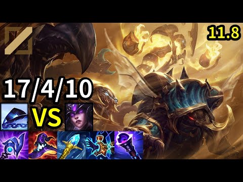 Xerath Mid vs Syndra - KR Challenger | Patch 11.8