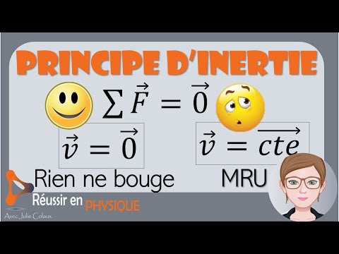 Principe d'inertie (1ère loi de Newton): ce qu'il faut comprendre!