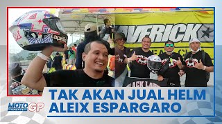 Penonton Ini Beruntung Dapatkan Helm Aleix Espargaro, Tak akan Dijual meski Ditawar Harga Tinggi